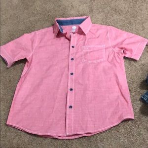 3/$25 Red boys button up shirt size xl 14/16